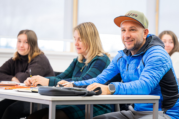 UHI Inverness students in campus classroom