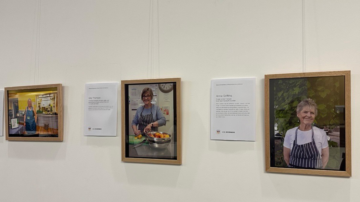 Some of the photographs on display