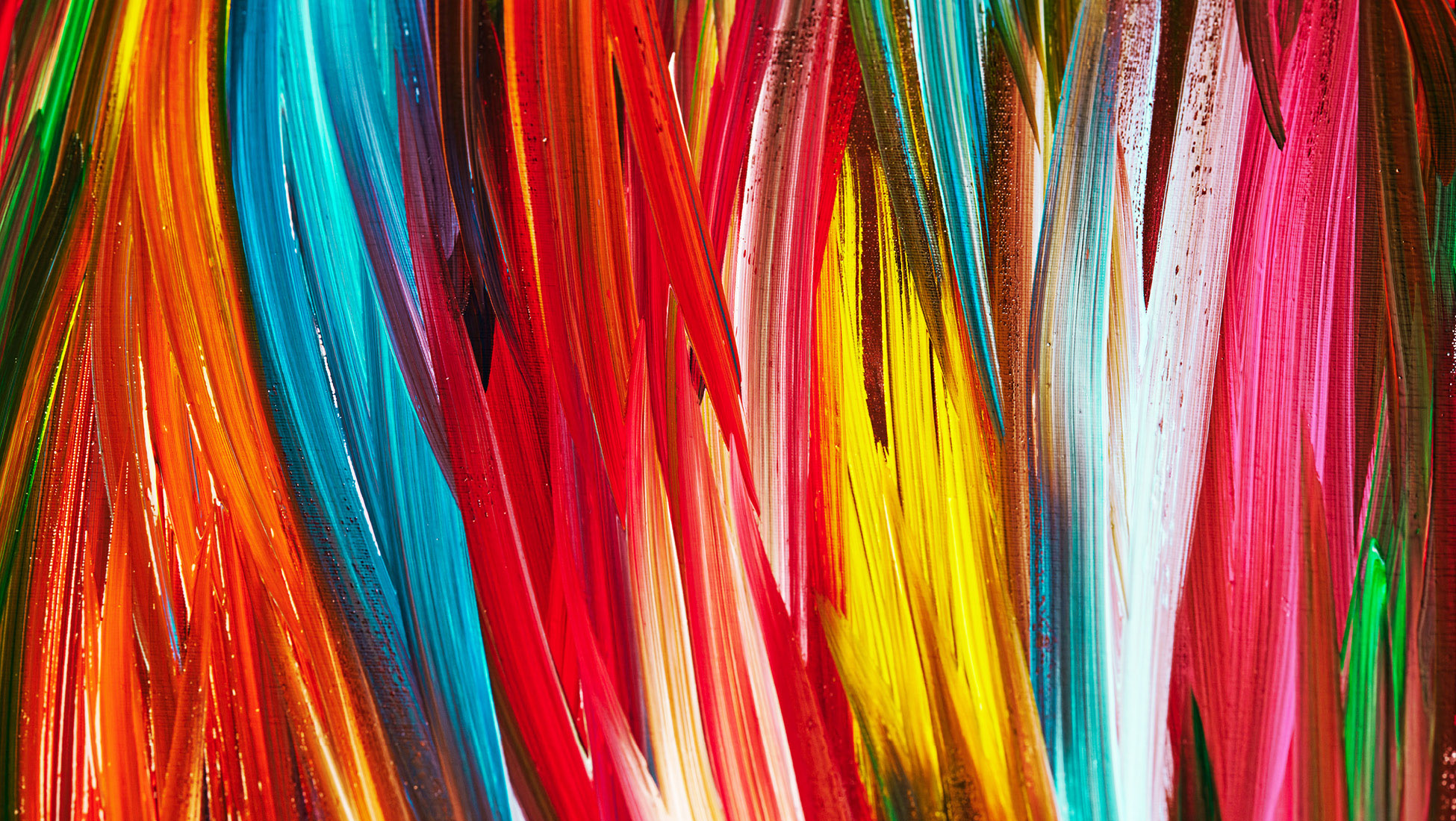 Multicolour paint strokes