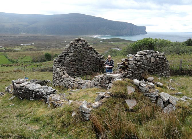 The 'house that was built in a day' for a newly married couple to avoid tax (c.1850).