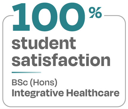 100 percent student satisfaction BSc Hons Integrative Healthcare