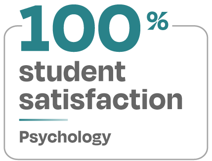 100 percent student satisfaction Psychology