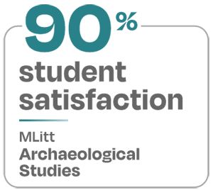 90 percent student satisfaction MLitt Archaeological Studies