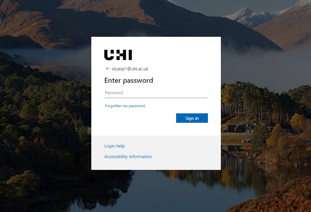 An image of the password screen when logging into Microsoft Outlook An image of the password screen when logging into Microsoft Outlook