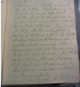 A handwritten document