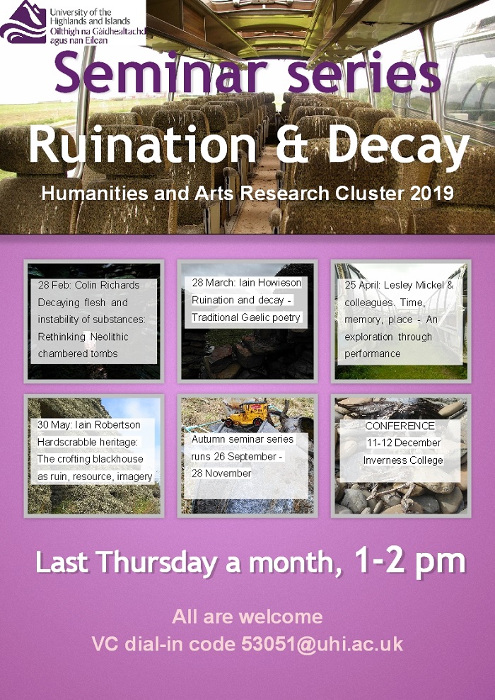 HARC Seminar Series spring poster