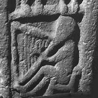 Photograph of the Monifeith Pictish stone harper