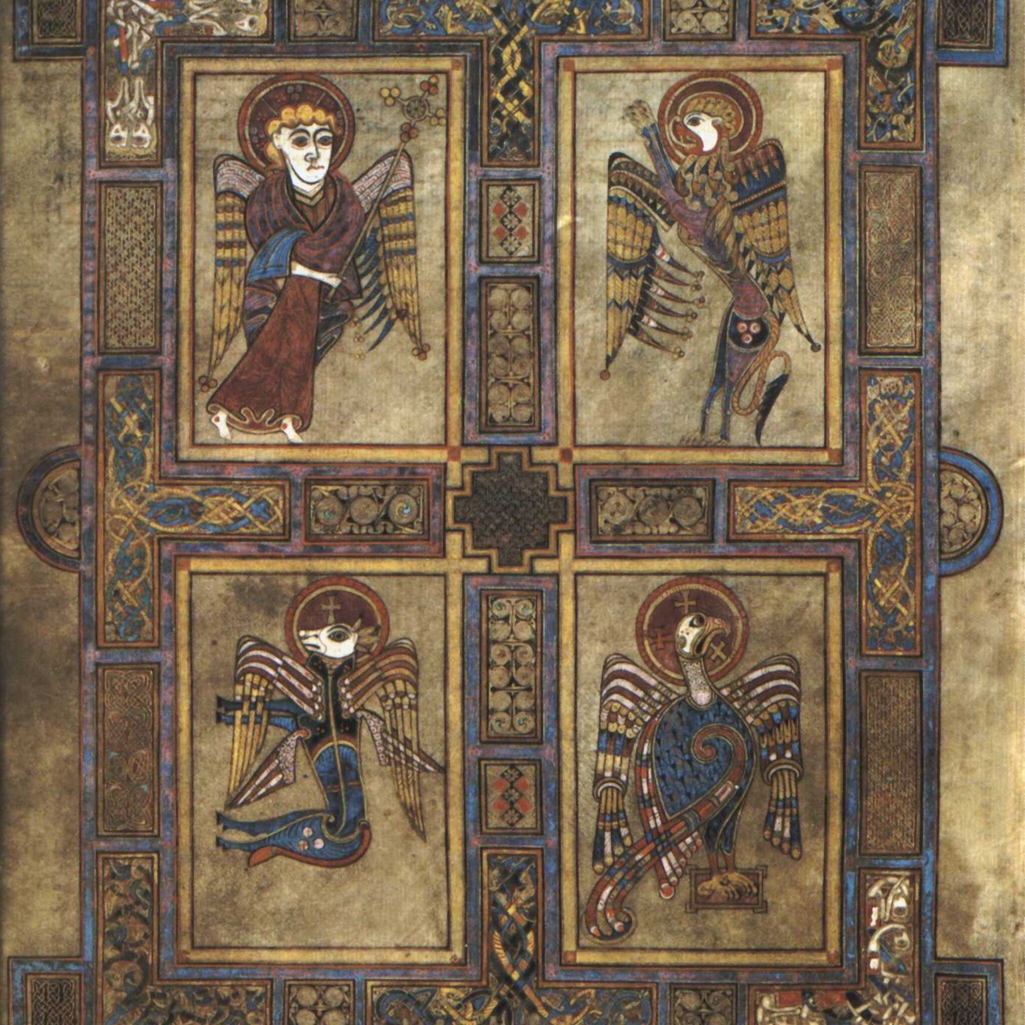 An illustration from the Book of Kells