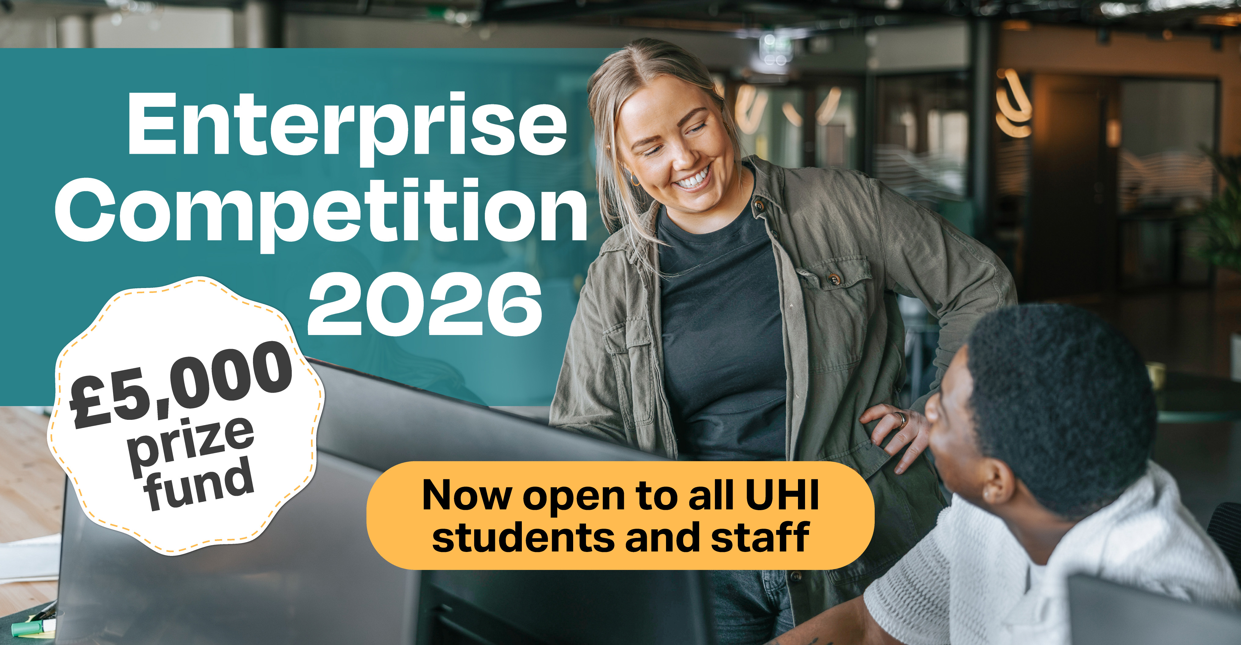 Enterprise Competition 2026 now open to all UHI students and staff 5000 pound prize fund