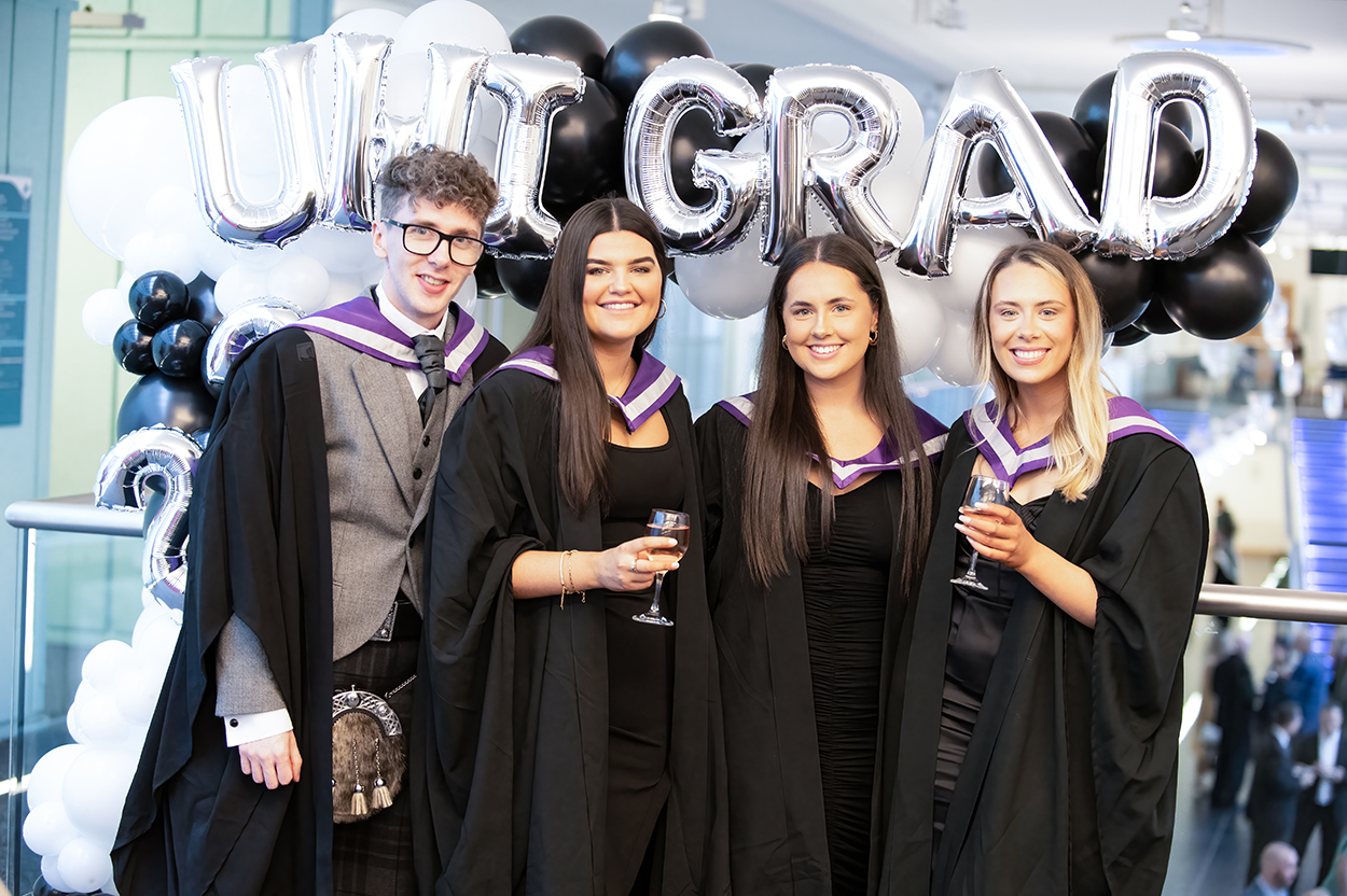 Graduates in gowns