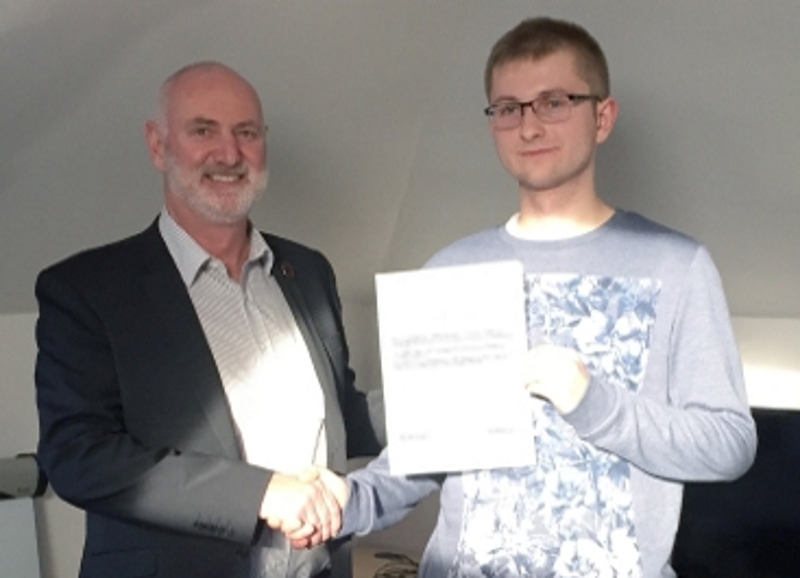 Kamil Michalik, NAFC Marine Centre UHI Student of the Year